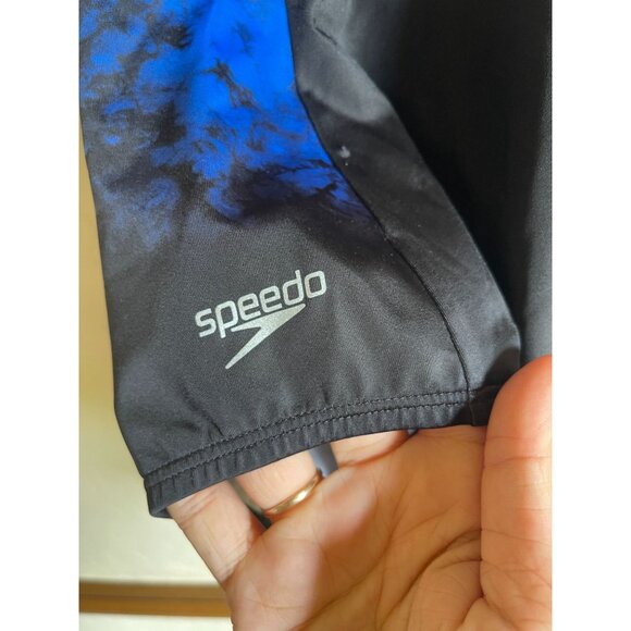 New! Speedo Size 12 MSRP $88 Blue BLack Navy Fusion Powerflex Ultrafusion Halter - Picture 8 of 10